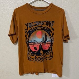 Volcom Brown Graphic Short Sleeve Tee